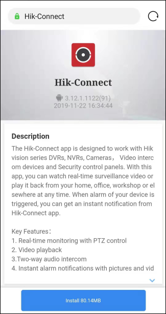 Hikvision best sale ios app